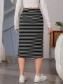 Teen Girls' Striped Pattern Skirt