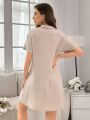 Women's Short Sleeve Home Dress