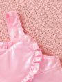 Baby Girl Pink Overalls Jumpsuit