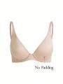 SHEIN Leisure Solid Color Push-Up Bra