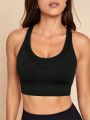 Running Women's Solid Color Simple Sports Bra