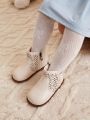 Cozy Cub Trendy & Fashionable Baby Comfortable Soft Sole Cute Breathable Short Boots With Hollow Out Design
