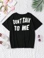 Teen Girls' Slogan Print T-Shirt