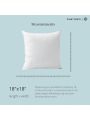 Pillow Inserts,White Throw Pillows, Throw Pillow Inserts for Decorative Pillow Covers, Throw Pillows for Bed, Couch Pillows for Living Room, Fluffy Pillows,4 Pack