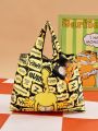 GARFIELD X SHEIN Cartoon Animal & Letter Graphic Foldable Shopping Bag