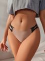 Women's Color-Block Hollow Out Seamless Triangle Panties