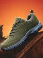 Men's Outdoor Anti-skid Hiking Shoes, Autumn & Winter, Casual Green Waterproof Sports Shoes