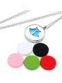 1Set Delicate Hollow Aromatherapy Diffuser Stainless Steel Locket Necklace Jewelry for Women Christmas Gift