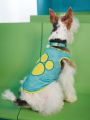 SCOOBY-DOO X SHEIN Green Vest With Cute Pet Footprint Design