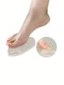 2pcs/pack Skin-colored Breathable Sponge Anti-slip Forefoot Pads For Pain Relief