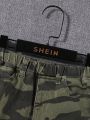 SHEIN Young Boy Camouflage Denim Shorts
