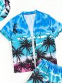 Teenage Boys' Tropical Printed Swimwear Set