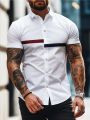 Manfinity Homme Men's Colorblock Short Sleeve Shirt