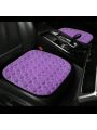 1pc Car Seat Cushion, Winter Universal Plush Front Seat Cushion Without Backrest