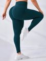 Yoga Basic Plus Size Seamless Slimming Sports Leggings
