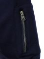 Manfinity Homme Men'S Zipper Pocket And Sleeve Colorblock Sweatshirt