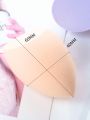 15pcs Beige Beauty Sponge Makeup Puff In Calabash, Water Drop And Angled Shapes