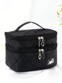 Ronwaystd Double Layer Portable Cosmetic & Storage Bag With Large Capacity, Convenient For Travel And Home Use