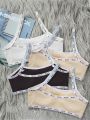 Teen Girls' Fashionable Bra With Letter Strap Design For Beautiful Back