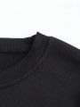 Men's Plus Size Bear Slogan Print Long Sleeve Sweatshirt