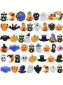 JOYIN 48 PCS Halloween Mochi Squishy Toys, Mini Squishies Cute Squeeze Toy Stress Reliever Anxiety for Kids Gift, Halloween Party Favors Goodie Bags Stuffers, Classroom Game Prizes