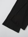 SHEIN Kids HYPEME 2pcs/Set Solid Colored Long Pants For Teenage Girls