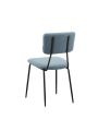 Dining Room Chairs Set of 2, Modern Comfortable Feature Chairs with Faux Plush Upholstered Back and Chrome Legs, Kitchen Side Chairs for Indoor Use Home, Apartment