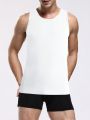 Men's Solid Color Sleeveless Vest For All Seasons