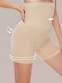1pc Women's High Waist Body Shaping Shorts In Solid Color