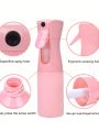 14pcs/set Styling Tools Pink Kit, Comes With 200ml Continuous Mister, 5ml Perfume Decanter And 12pcs Pink Hair Claws & Hair Accessories, Suitable For Professional Salon, Home, Travel And Business Trip