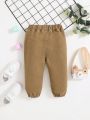 SHEIN Baby Boys' Summer Casual Soft Slant Pocket Denim Jogger Pants With Elastic Cuffs,Baby Boy Spring Summer Clothes Outfits