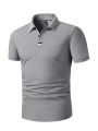Short Sleeve Polo Shirt (sleeve & Pocket With Random Cut)