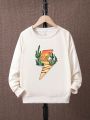 Tween Boys Cactus Print Long Sleeve Sweatshirt