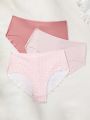 SHEIN 3pcs/pack Women's Triangle Panties Set