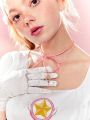 CARDCAPTOR SAKURA | SHEIN Pink Ribbon Necklace