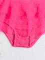 Baby Girls' Monochromatic Beach Swimsuit Set