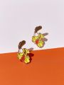GARFIELD X SHEIN 3pairs/set Cute & Fun Stud Earrings