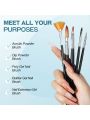 Morovan Nail Brush Cleaner Kit: Nail Art Brush Cleaner 4oz Brush Cleaner Acrylic Nails Solution with Glass Cup Cotton Pad