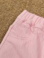 Baby Girls' Elastic Waist Denim Pants Set