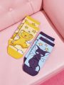 SHEIN X Cardcaptor Sakura Cartoon Print Short Socks 2 Pairs