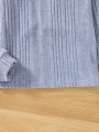Teen Girls' Stand Collar Long Sleeve T-Shirt