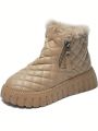 Fashionable And Versatile Women's New Style Snow Boots, Plus Velvet Warm Outdoor Shoes For Women