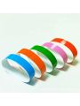 700pcs Paper Wrist Bands, ID Wristbands, Disposable Colorful Paper Wrist Bands, for Events Clubs Festivals Children Playground, Red Orange Yellow Purple Green Blue Pink
