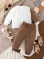 Baby Boys' Lovely Casual Sweatshirt And Pants Set, Spring/autumn