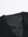 Manfinity Mode 1pc Button-front Suit Vest