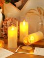 1pc LED Flameless Candle, Candle Shaped Decorative Night Light For Home Decor