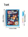 1set Reusable Water Painting Magic Book With Animal & Cartoon Design, Random Color With Gift Drawing Brush