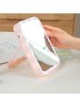 Battery Powered Pink Selfie Mirror With Beauty Function