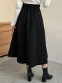 FRIFUL Women's Zipper Front Skirt