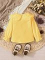 Baby Girl Romantic Elegant Hollow-Out Embroidery Patchwork Doll Collar Blouse